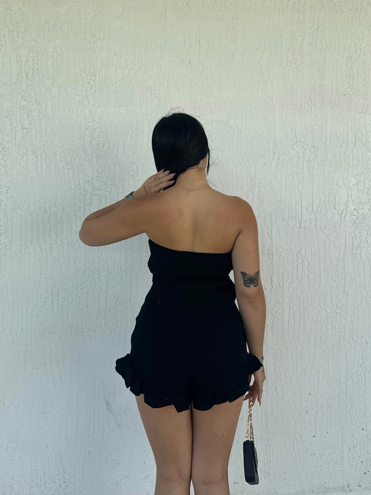 Black Shorts Set