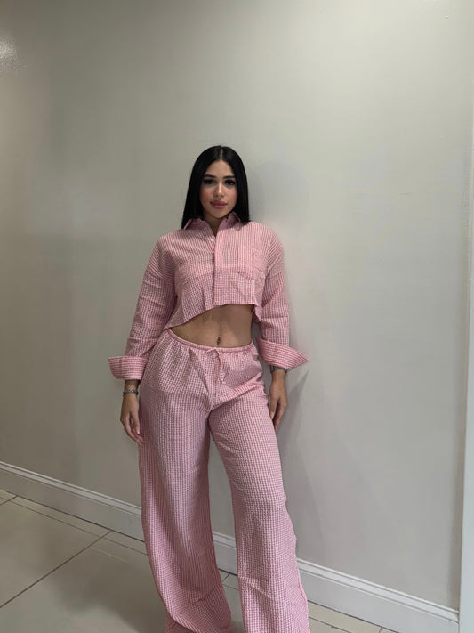 Pink Trousers Set