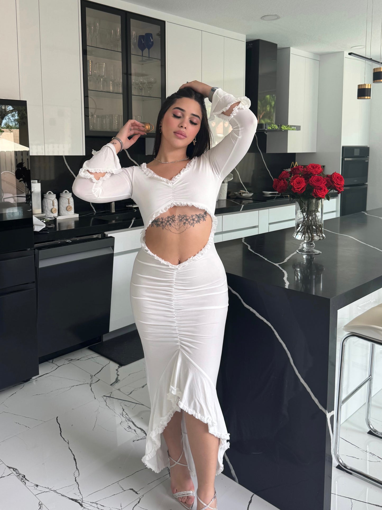 White Belinda Dress